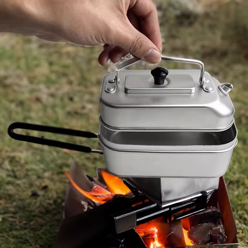 Outdoor Camping Kitchen Set - Ultralight Portable Picnic Camping Tourist Kettle