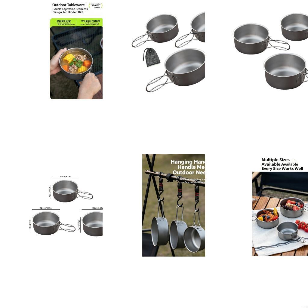 Outdoor Camping Meals - Bát nấu ăn cắm trại bằng