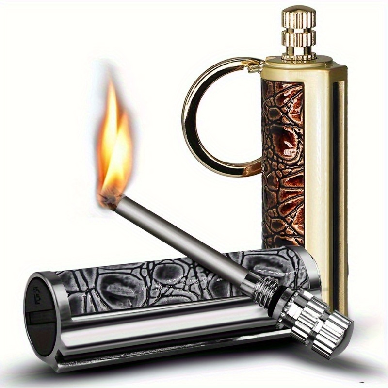 Fire Starter Flint - Vintage Permanent Lighter 10000Strikes Flint Metal