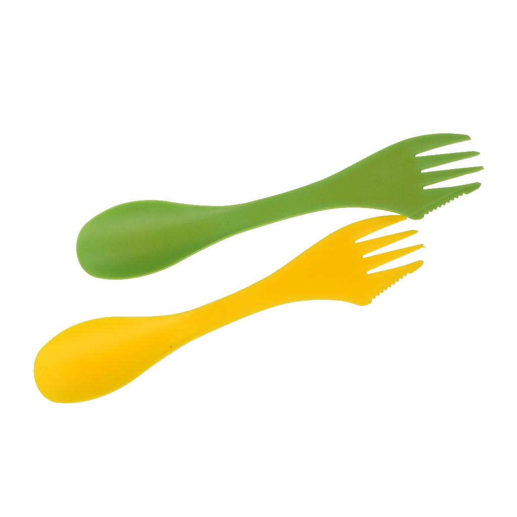 Outdoor Camping Kitchen Set - Multi-functional Camping Spork Fork Cutlery Set