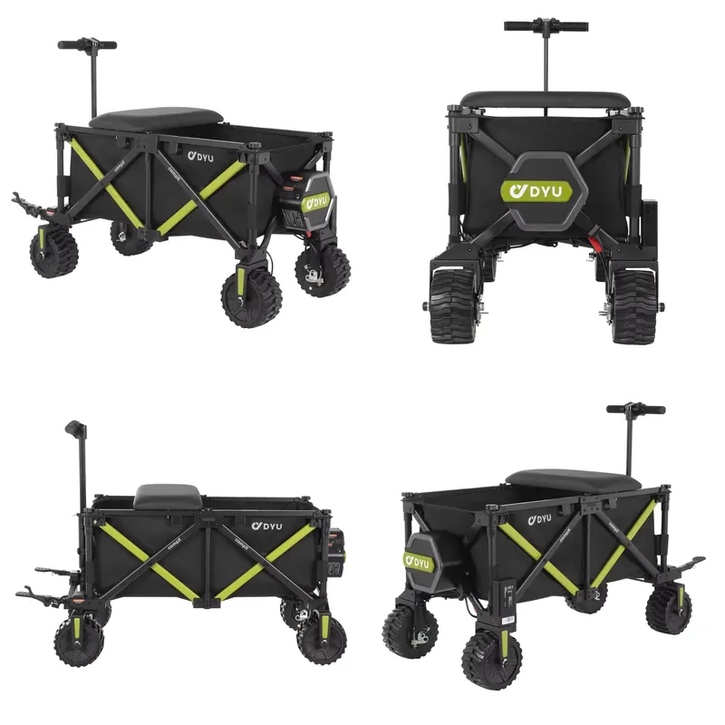 Outdoor Camping Vehicle Wagon - DYU CampX Four-wheel Aluminum Electric Camper