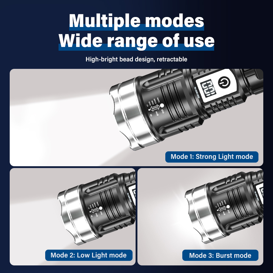 High Power 200000LM LED Flashl - đánh giá và giá Outdoor Camping Lamp