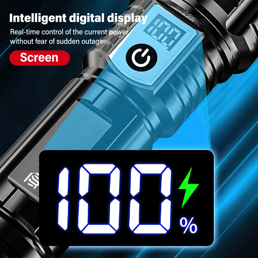 High Power 200000LM LED Flashl - đánh giá và giá Outdoor Camping Lamp