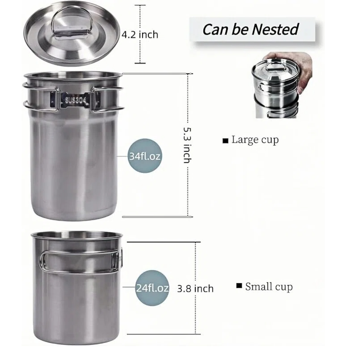 Foldable Camping Cups Mugs Cam - đánh giá và giá Outdoor Camping Kitchen Set