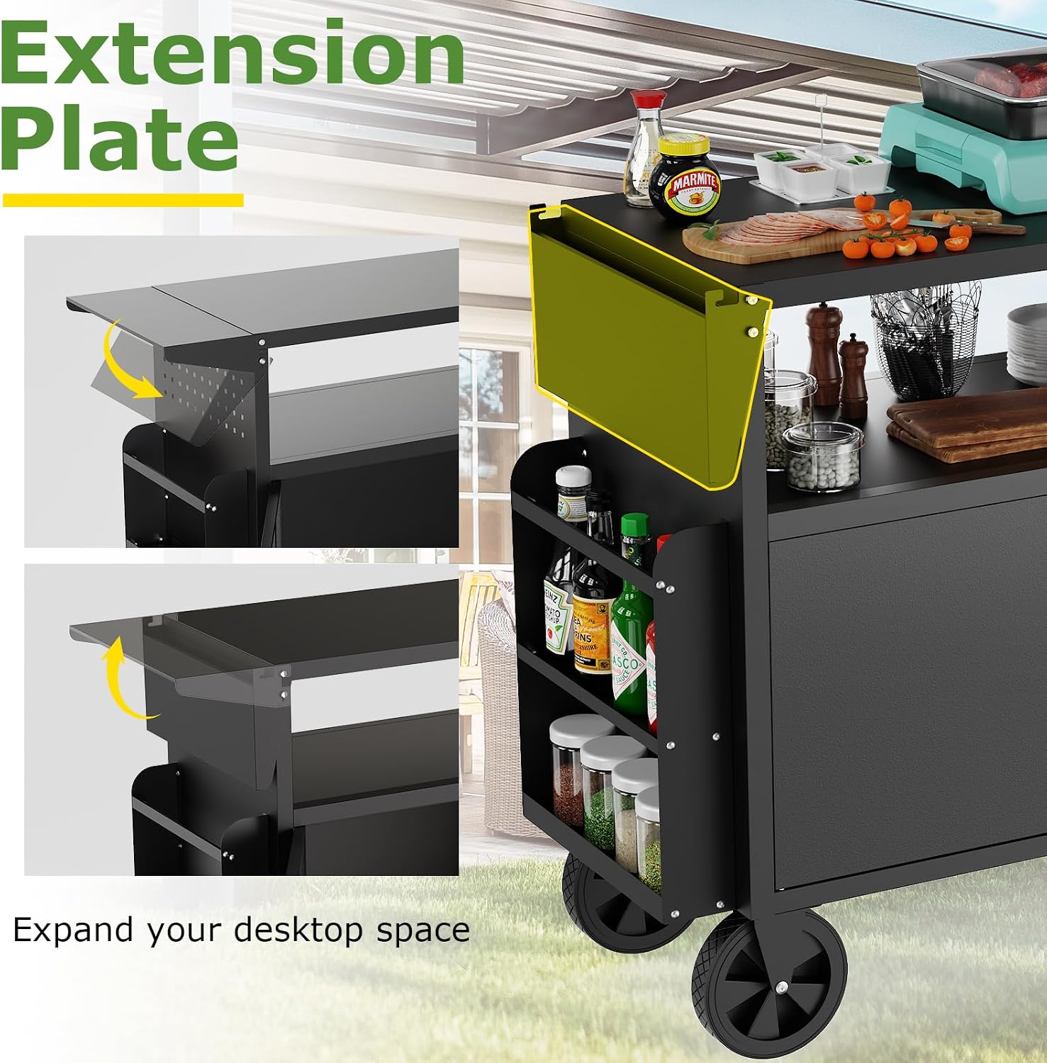 Outdoor Grill Cart Table With  - đánh giá và giá Outdoor Camping Grill