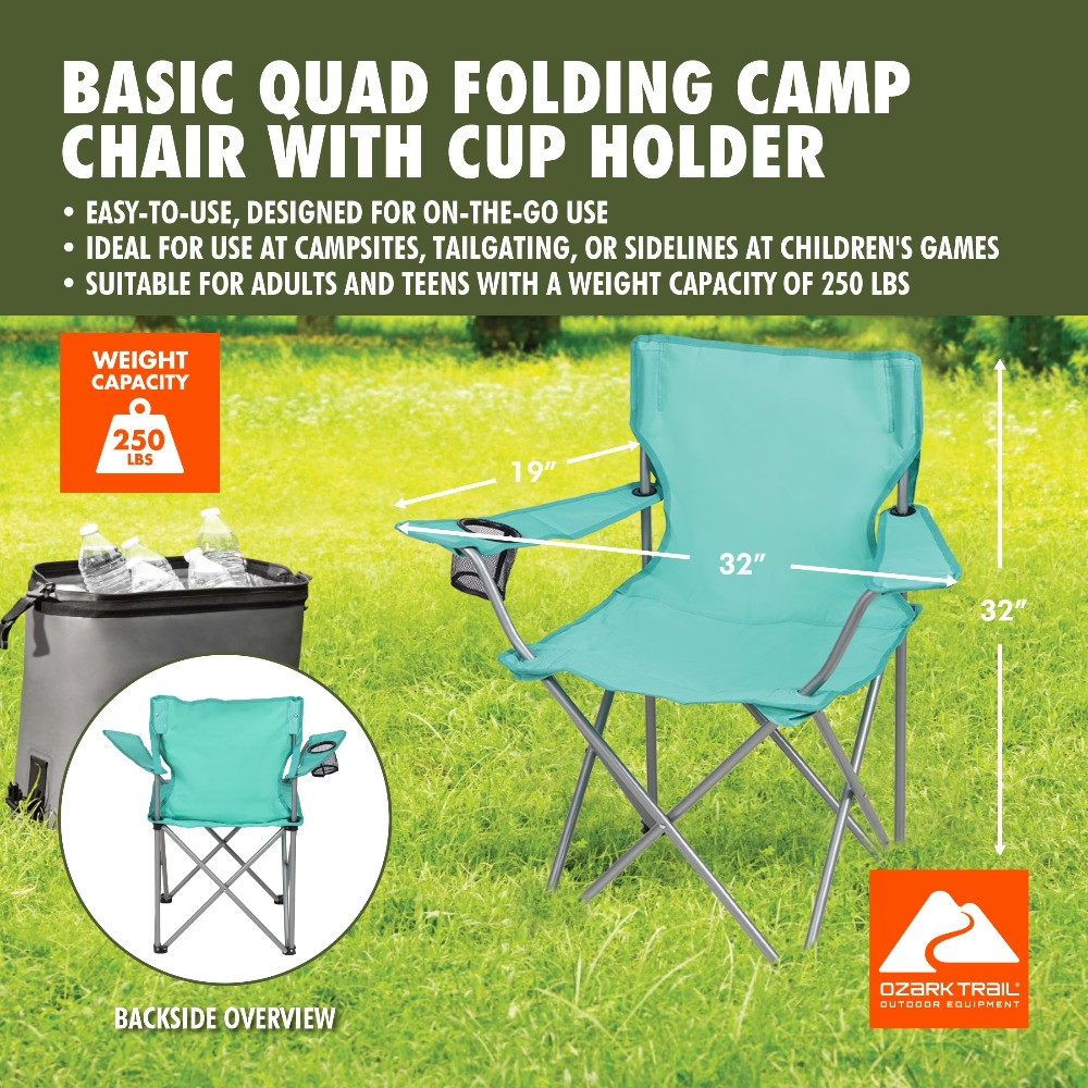 Foldable Quad Camping Chair wi - đánh giá và giá Outdoor Camping Loveseat