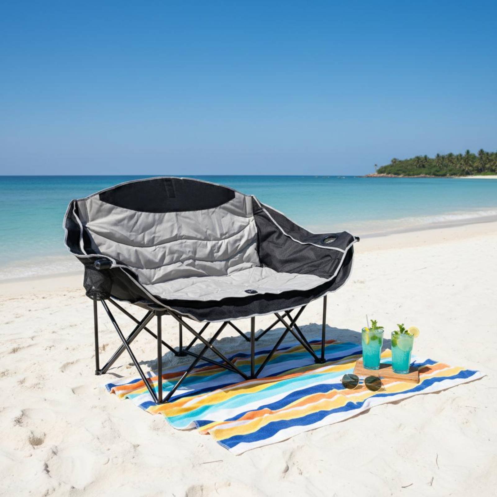 Double Camping Chair Foldable  - đánh giá và giá Outdoor Camping Meals