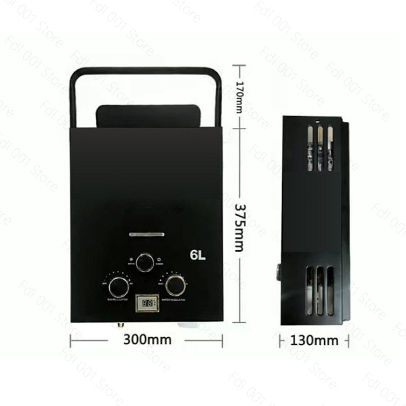 6L Portable Tankless Gas Water - đánh giá và giá Outdoor Camping Hot Water Heater
