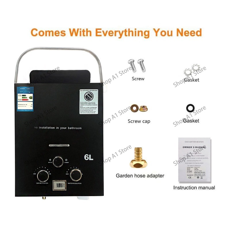 Water Heater 6L Outdoor Campin - đánh giá và giá Outdoor Camping Hot Water Heater