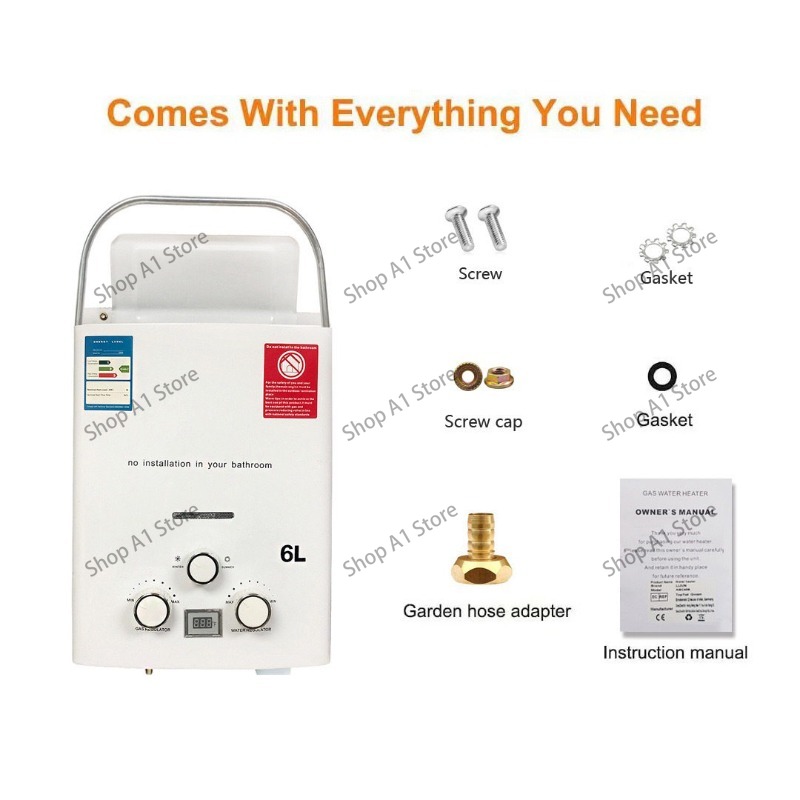 Water Heater 6L Outdoor Campin - đánh giá và giá Outdoor Camping Hot Water Heater