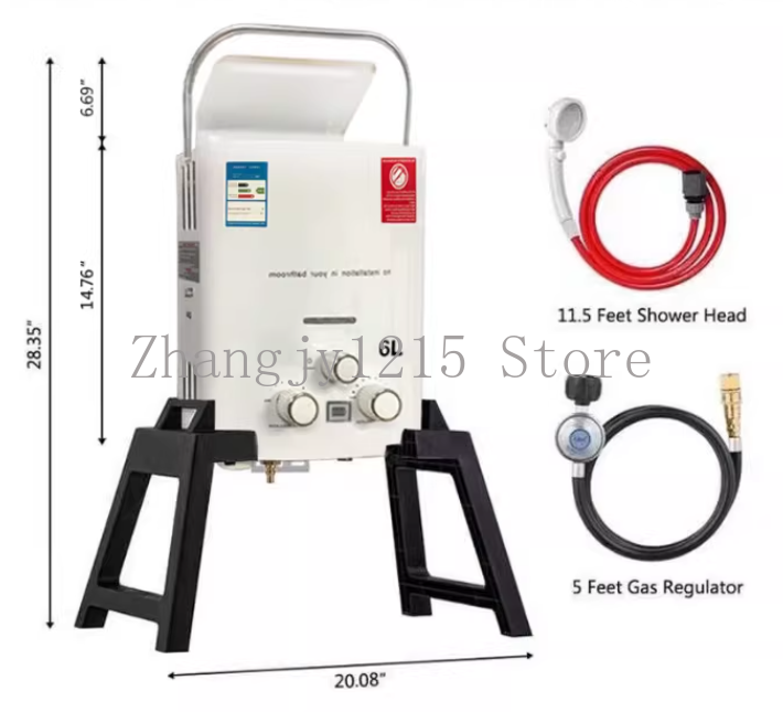 Propane LPG  Gas Tankless Wate - đánh giá và giá Outdoor Camping Hot Water Heater