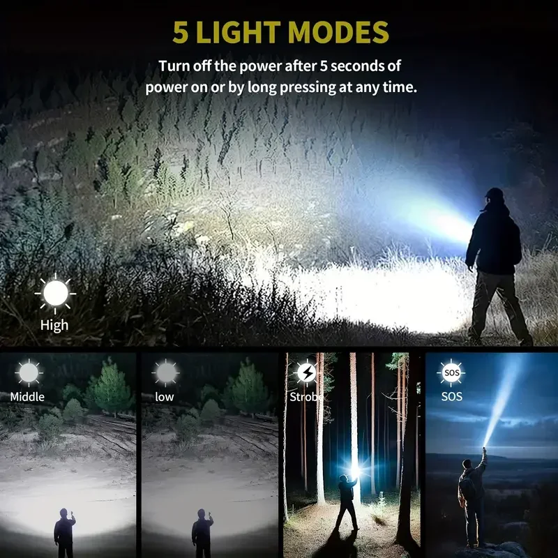 Ultra Powerful Flashlight Conc - đánh giá và giá Outdoor Camping Lamp