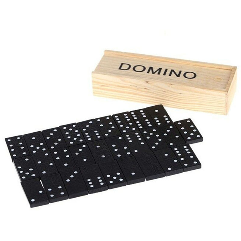 28pcs/Set Wooden Domino Board  - đánh giá và giá Outdoor Camping Games For Kids