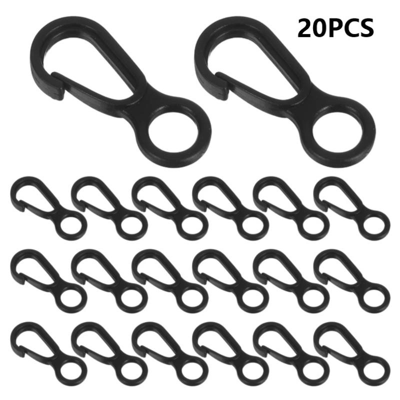 20Pcs Durable Black Plastic Sn - đánh giá và giá Outdoor Camping Activities