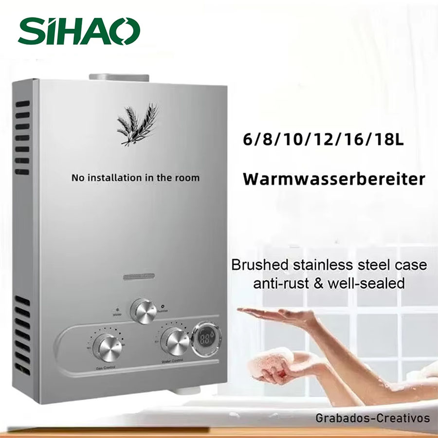 SIHAO 12L 16L 18L GPM LPG Gas  - đánh giá và giá Outdoor Camping Hot Water Heater