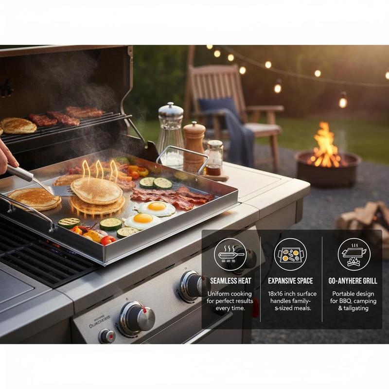 Universal Flat Top Griddle 18x - đánh giá và giá Outdoor Camping Activities
