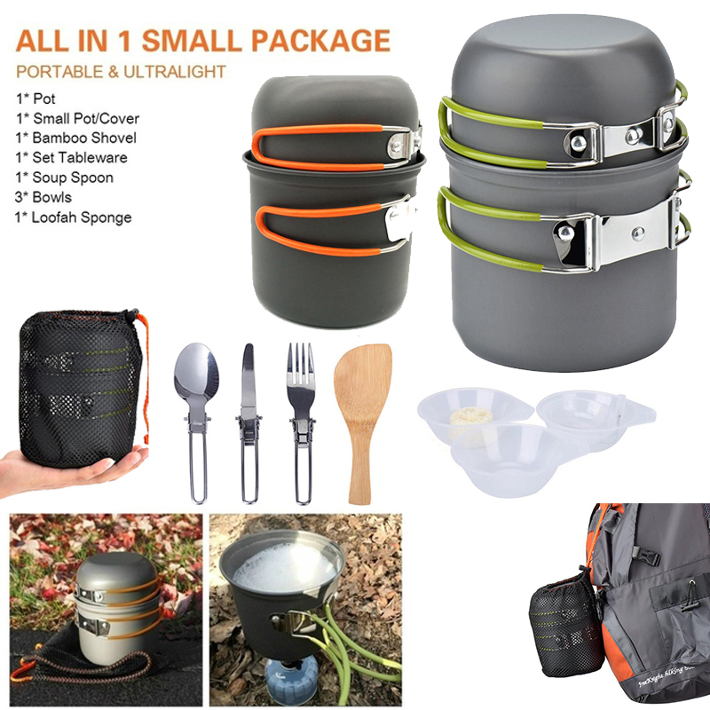 New Camping Pot  Portable Outd - đánh giá và giá Outdoor Camping Kitchen Set