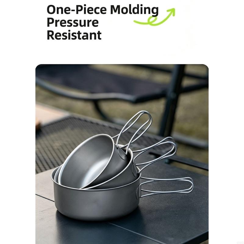Bát nấu ăn cắm trại bằng kim l - đánh giá và giá Outdoor Camping Meals