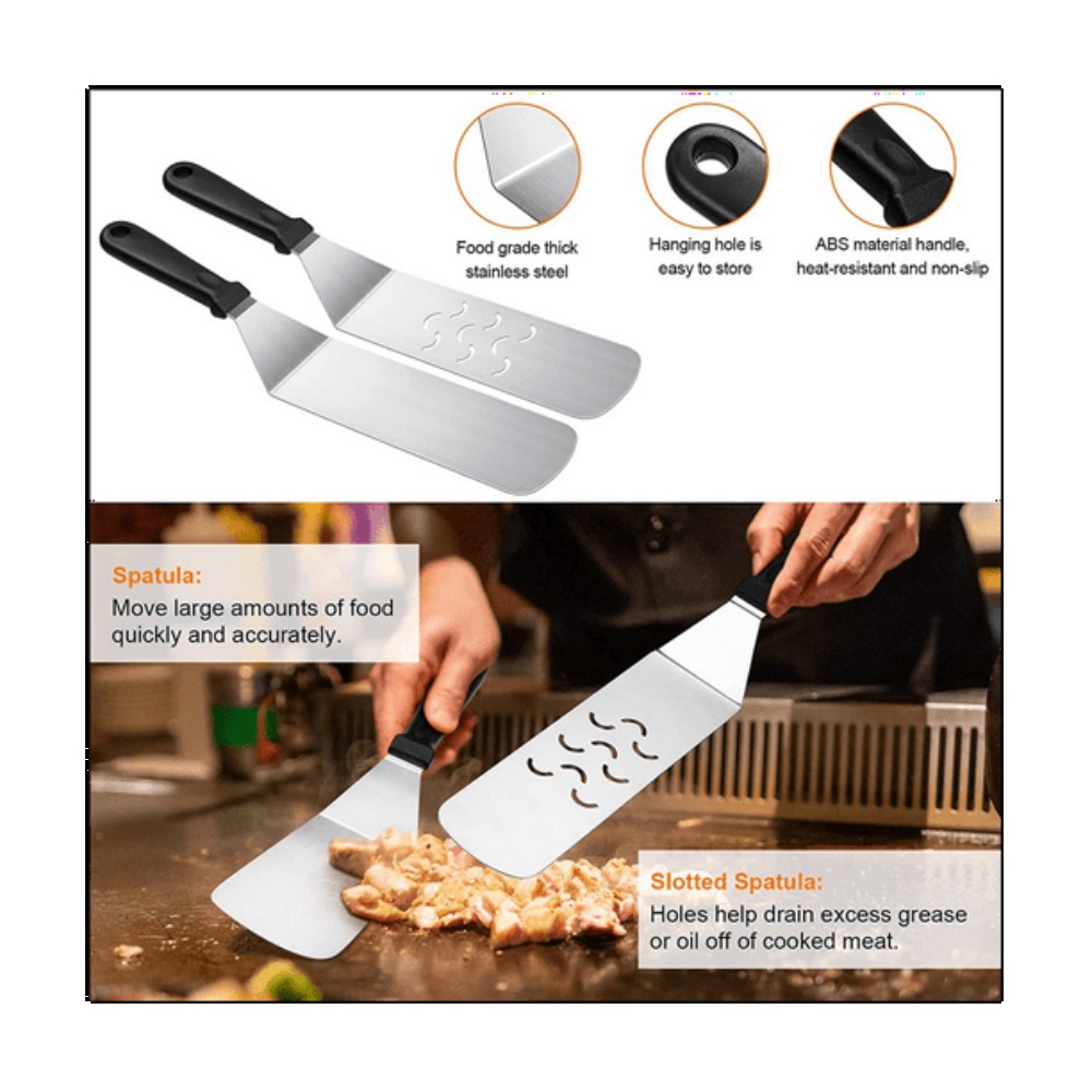 6pcs BBQ Tools Set Griddle Acc - đánh giá và giá Outdoor Camping Griddle