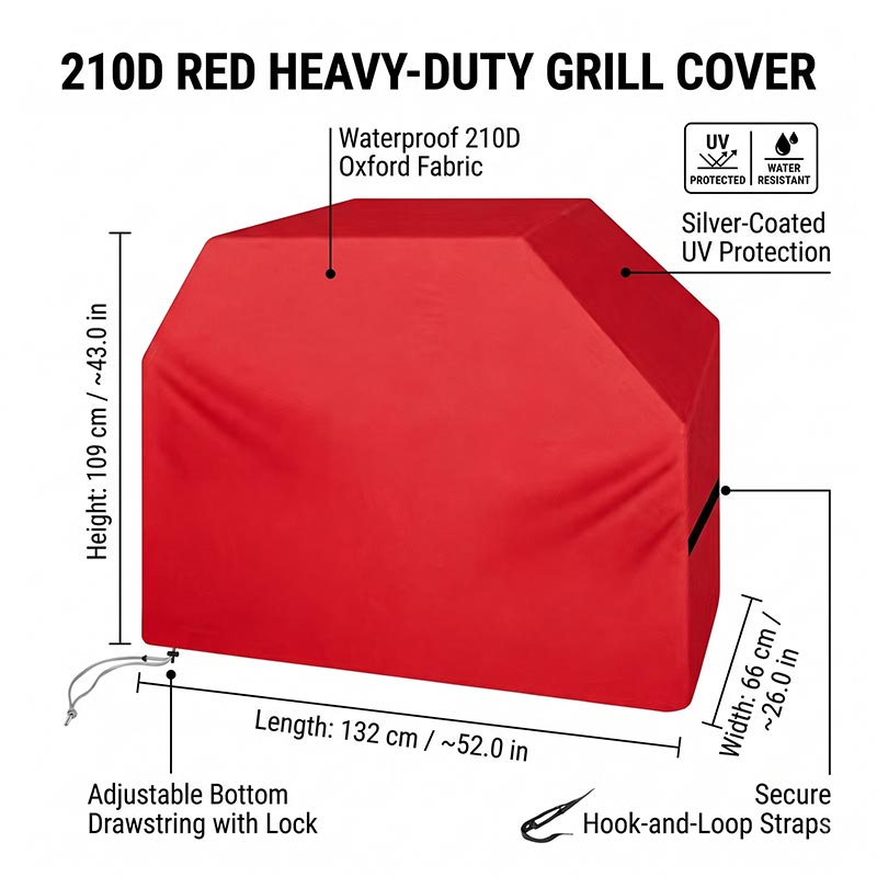 210D BBQ Cover Dustproof Water - đánh giá và giá Outdoor Camping Grill