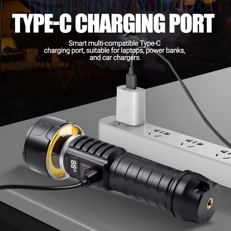 COB LED Flashlight Rechargeabl - đánh giá và giá Outdoor Camping Lamp