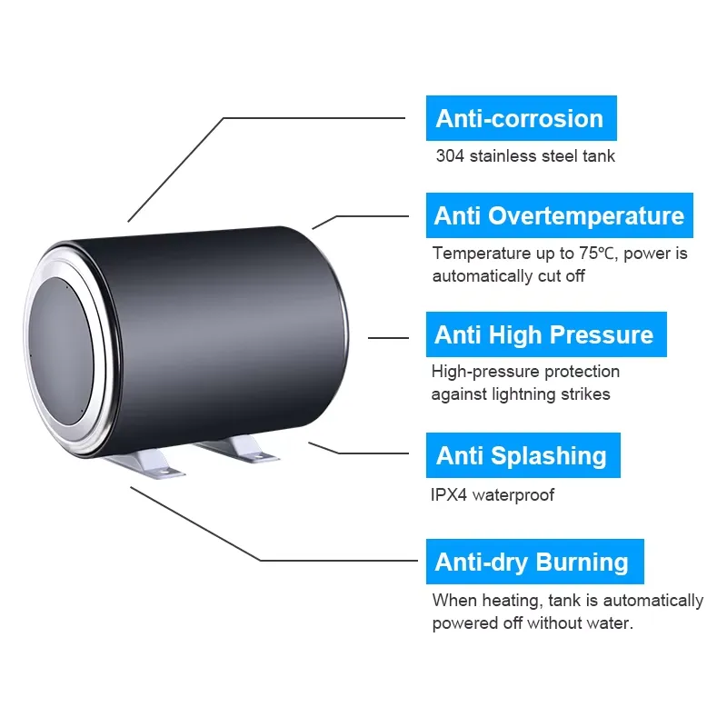 304 Stainless Steel Electric W - đánh giá và giá Outdoor Camping Hot Water Heater
