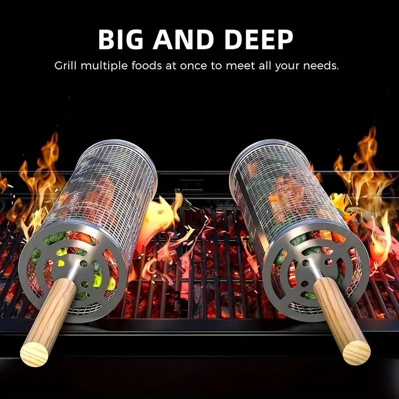Stainless Steel BBQ Grill Bask - đánh giá và giá Outdoor Camping Grill