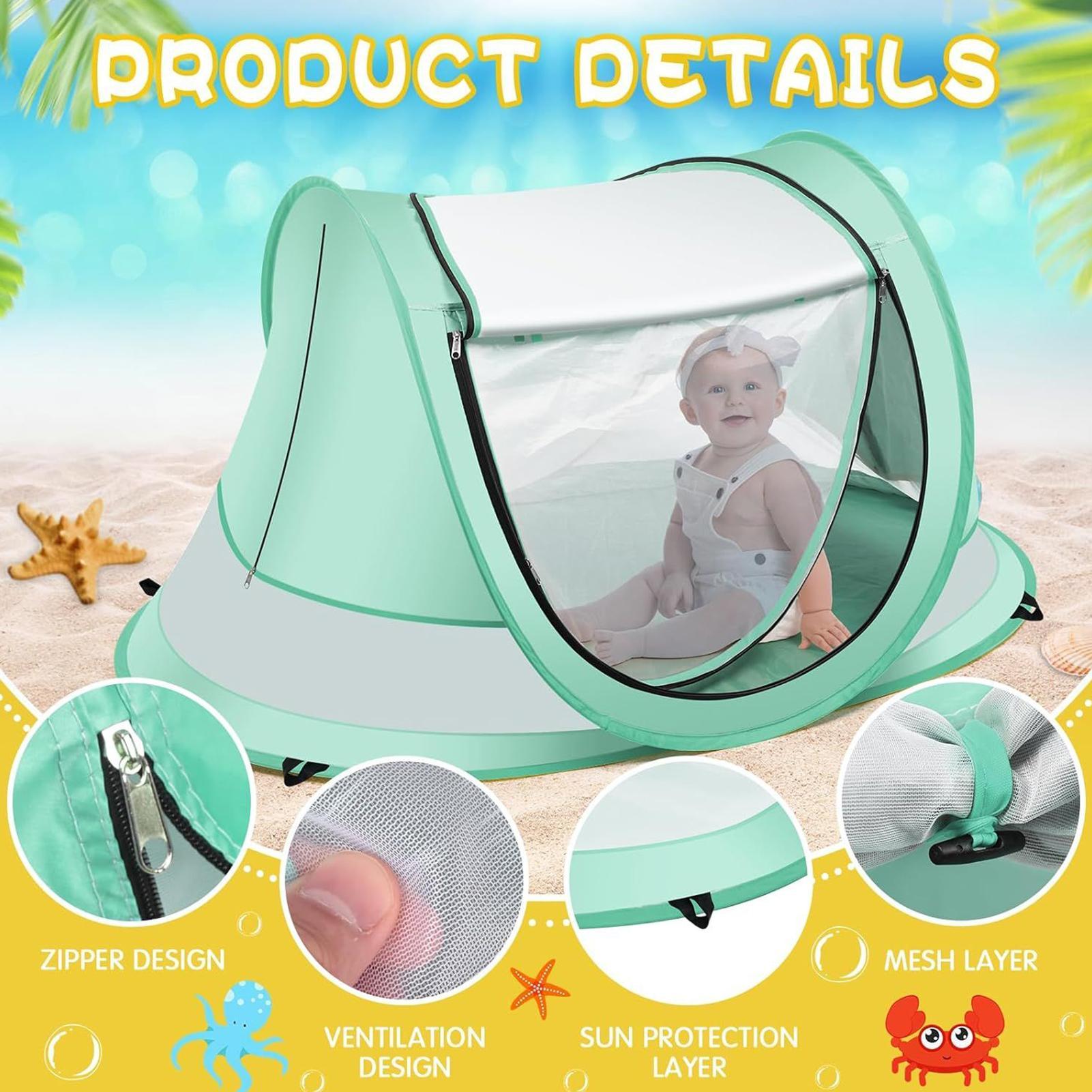Kids Beach Tent UPF 50 Childre - đánh giá và giá Outdoor Camping Games For Kids