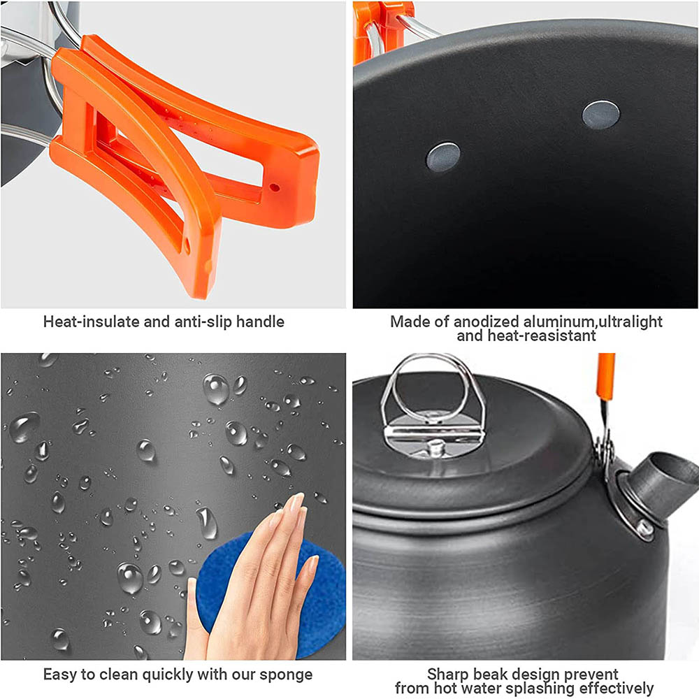 Cắm Trại Nồi Bộ Ngoài Trời Nhô - đánh giá và giá Outdoor Camping Kitchen Set