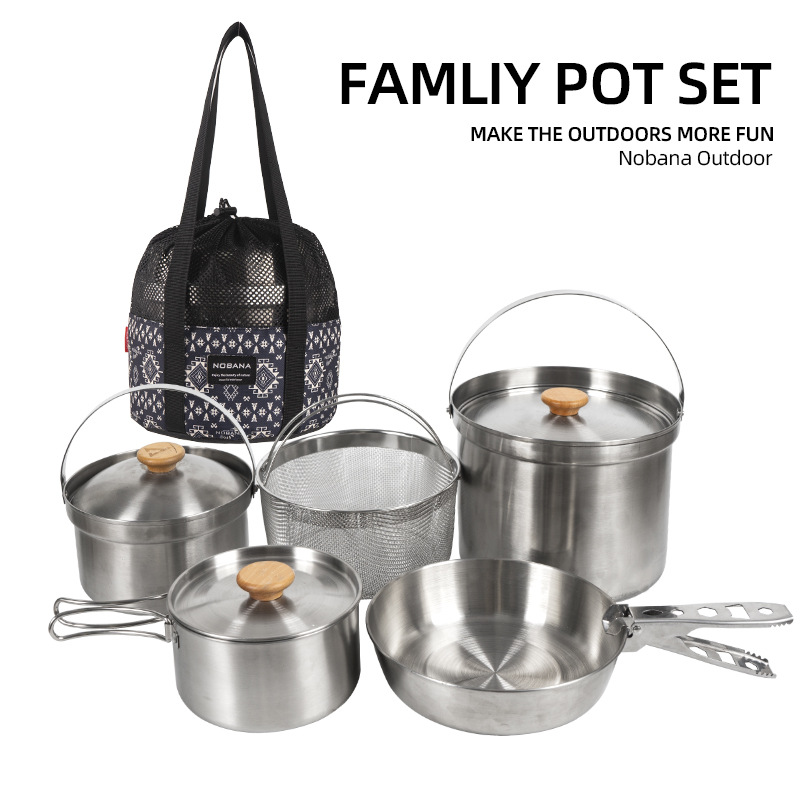 NOBANA Newest Outdoor Stainles - đánh giá và giá Outdoor Camping Kitchen Set