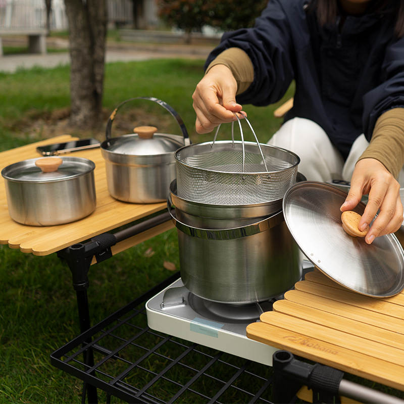 NOBANA Newest Outdoor Stainles - đánh giá và giá Outdoor Camping Kitchen Set