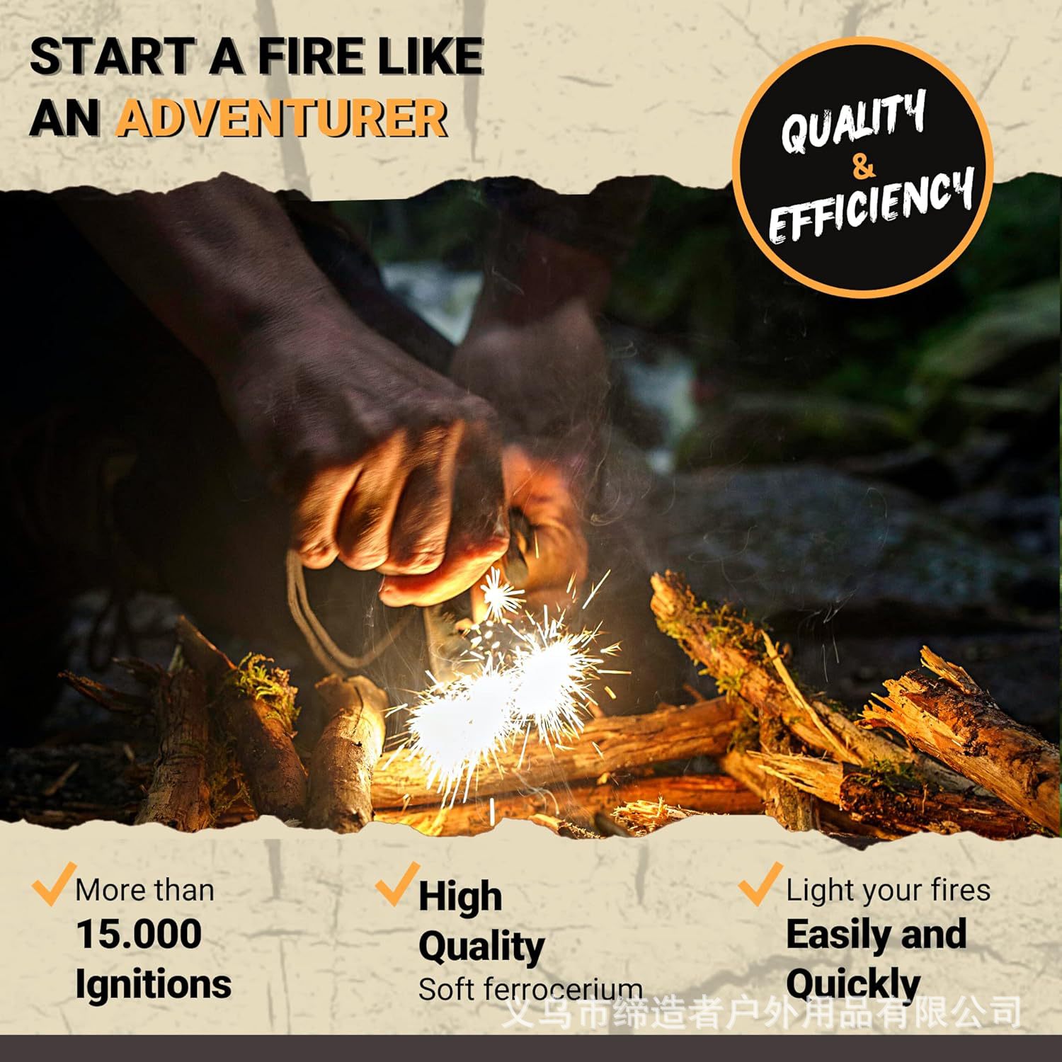 Portable Outdoor Flint and Ste - đánh giá và giá Fire Starter Flint