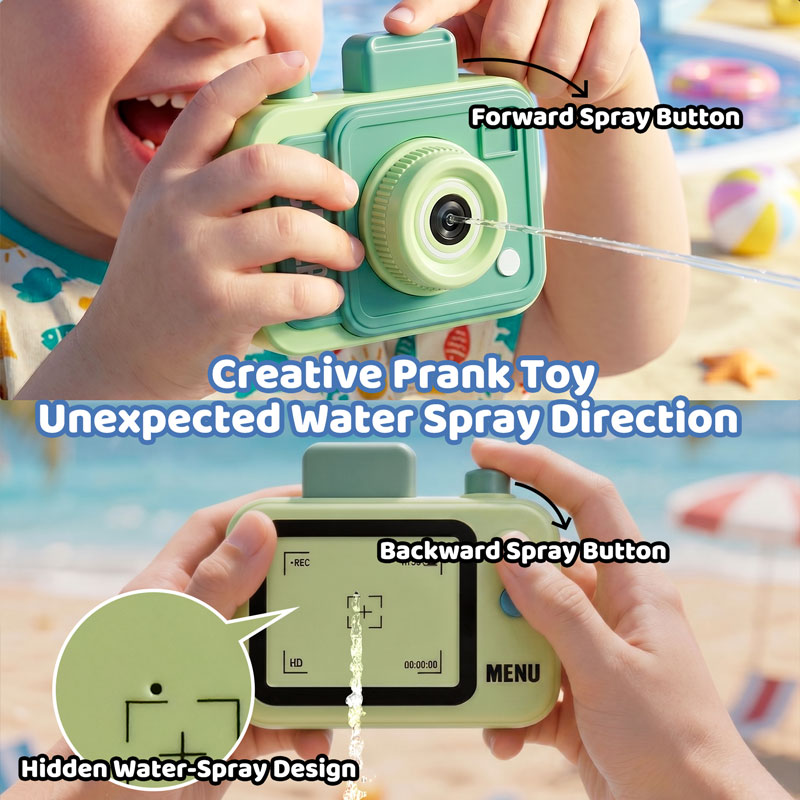Double-sided Water Gun Camera  - đánh giá và giá Outdoor Camping Games For Kids