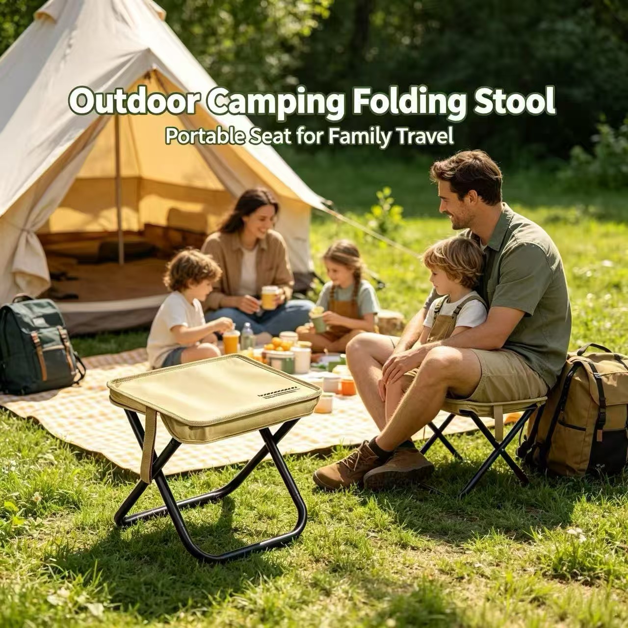 Magza Portable Folding Stool U - đánh giá và giá Outdoor Camping Loveseat