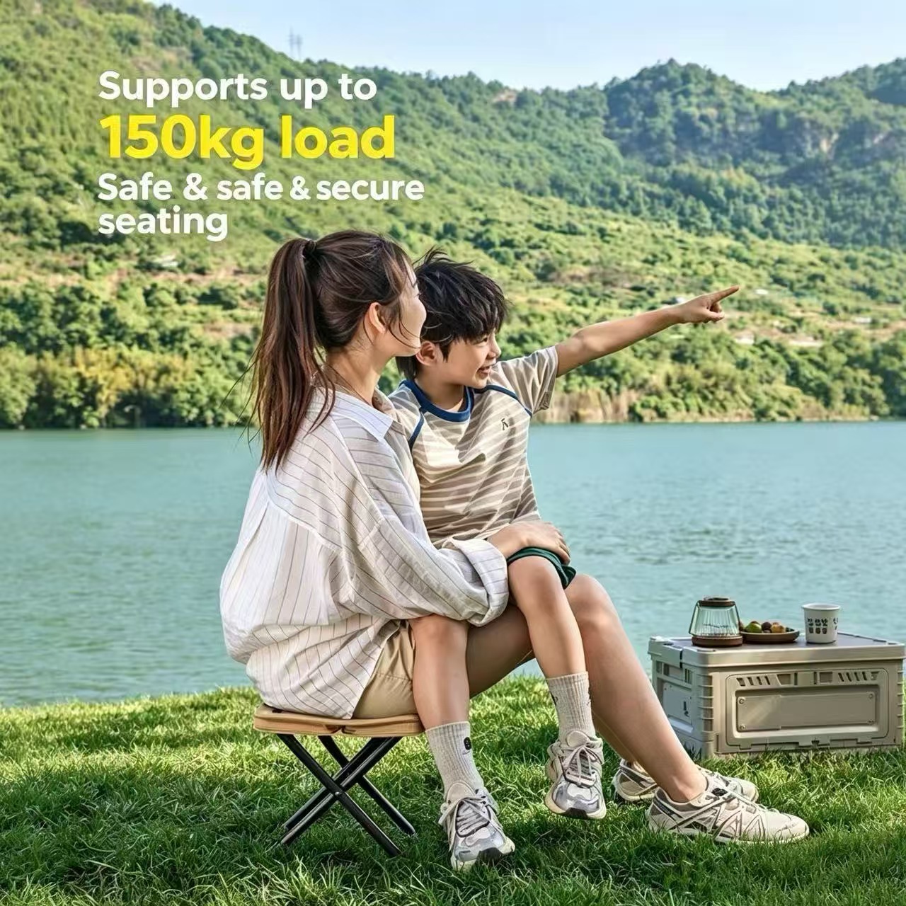 Magza Portable Folding Stool U - đánh giá và giá Outdoor Camping Loveseat