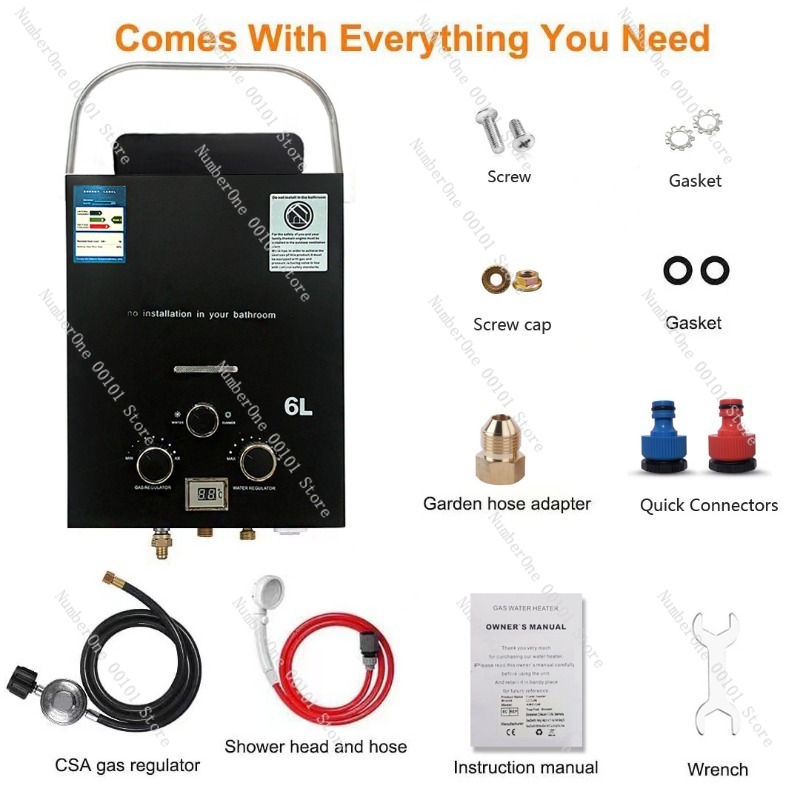 Propane LPG  Gas Tankless Wate - đánh giá và giá Outdoor Camping Hot Water Heater