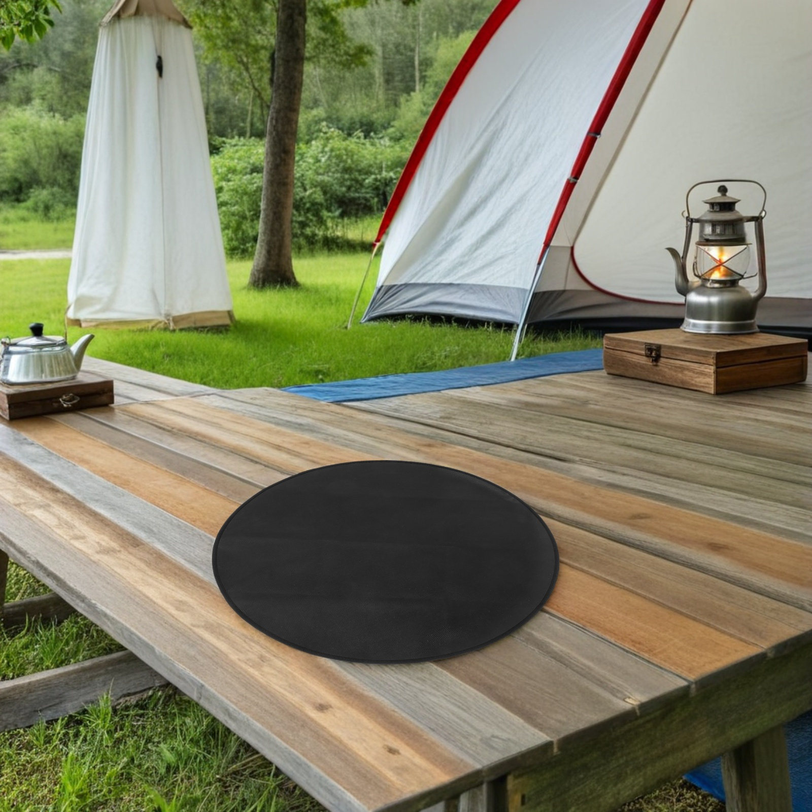 Round Fireproof Bbq Mat Heat R - đánh giá và giá Outdoor Camping Grill