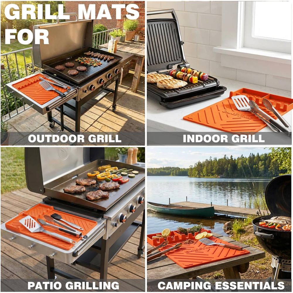 Silicone Grill Mats or Griddle - đánh giá và giá Outdoor Camping Grill