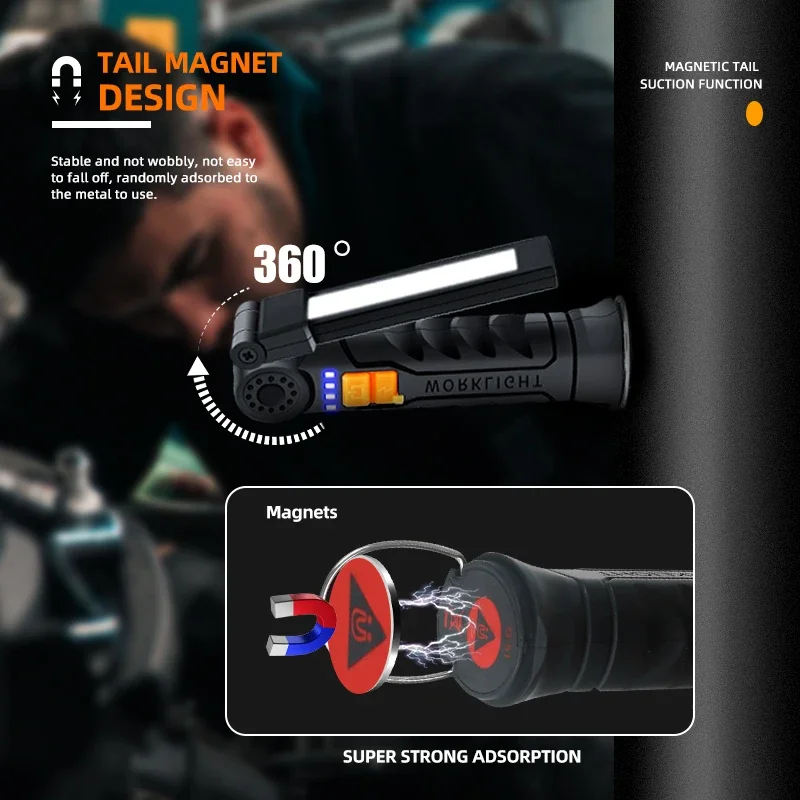 Portable COB LED Flashlight Re - đánh giá và giá Outdoor Camping Lamp