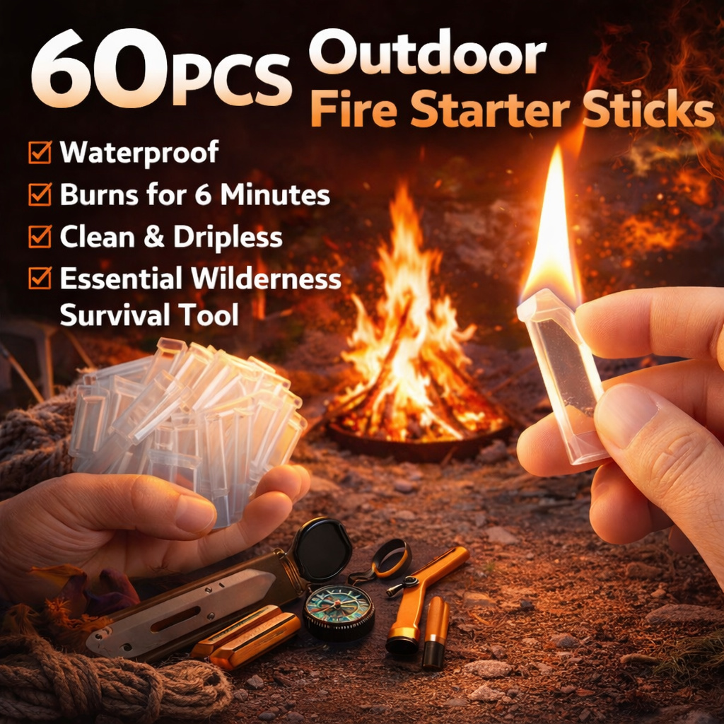 60PCS Waterproof Fire Starter  - đánh giá và giá Fire Starter Flint