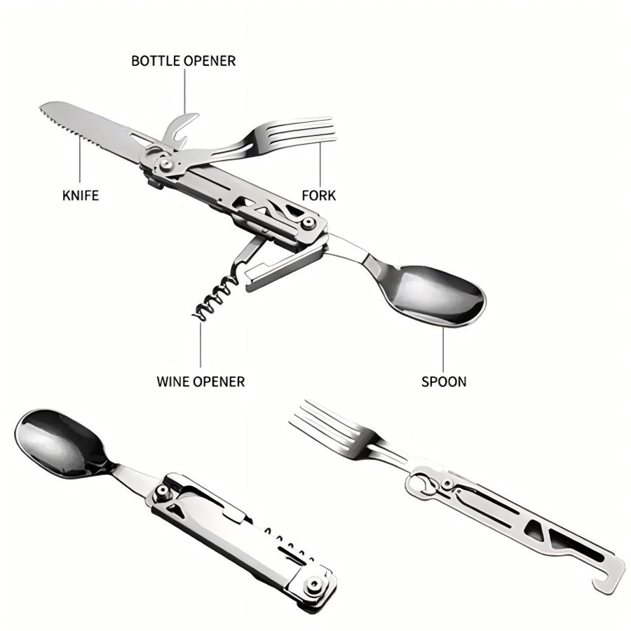 1 pc 6 in 1 Multifunctional Cu - đánh giá và giá Outdoor Camping Meals
