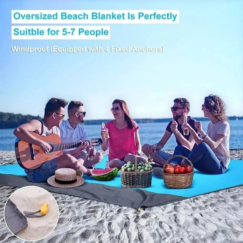 200*210cm Sandproof Beach Blan - đánh giá và giá Outdoor Camping Rug Waterproof