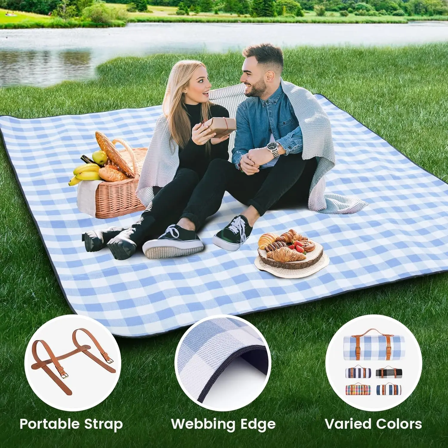 ZHUOHUA Picnic Blanket Extra L - đánh giá và giá Outdoor Camping Rug Waterproof