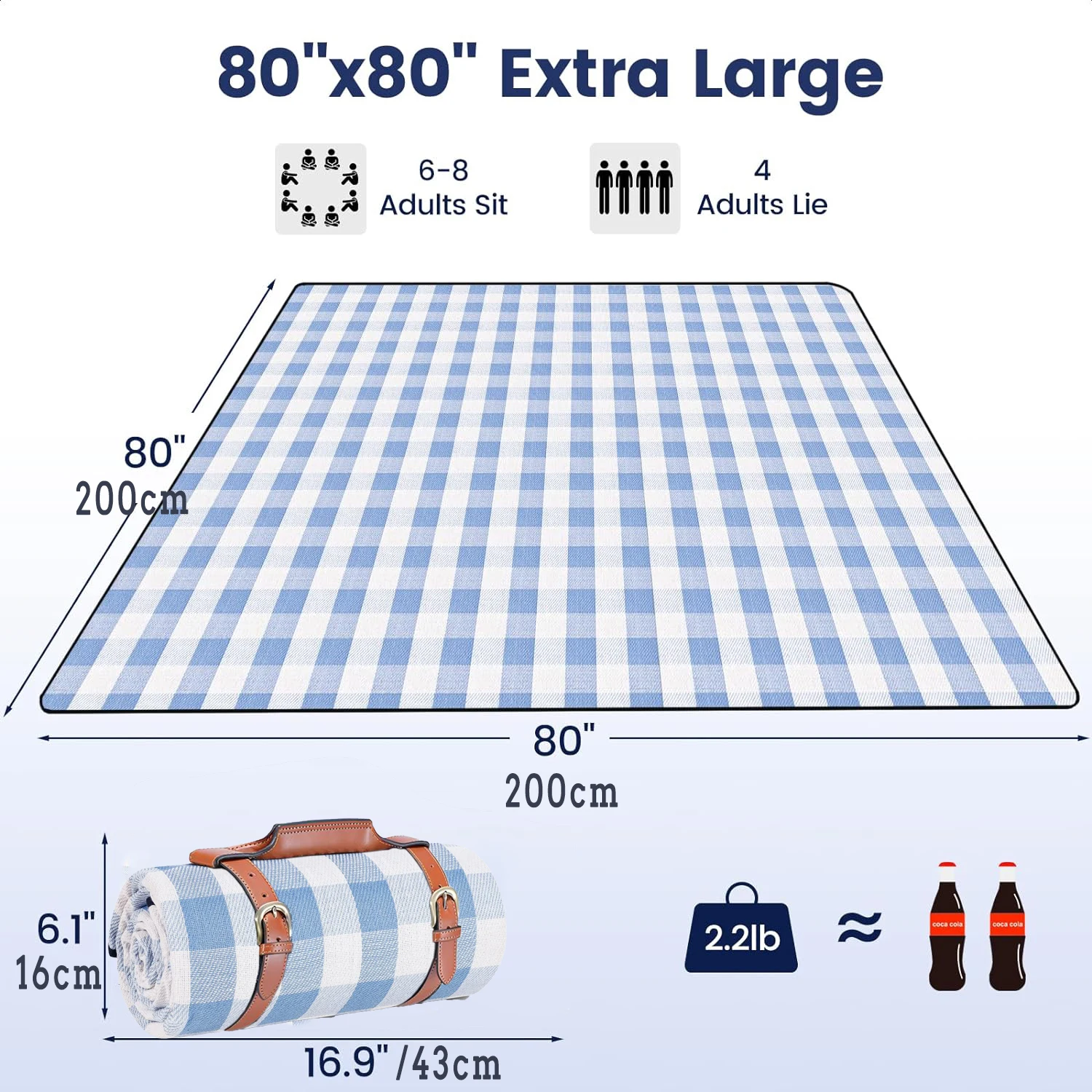ZHUOHUA Picnic Blanket Extra L - đánh giá và giá Outdoor Camping Rug Waterproof