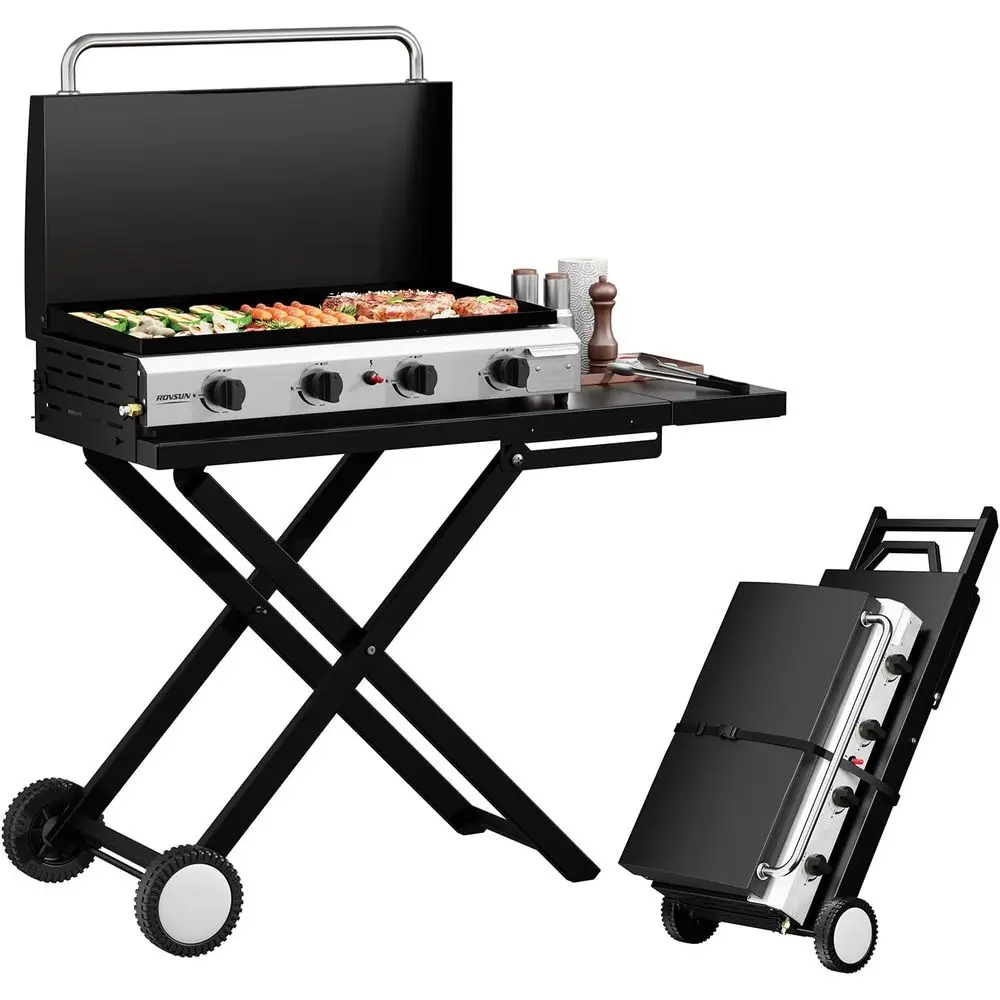 Portable 4-Burner Propane Grid - đánh giá và giá Outdoor Camping Griddle
