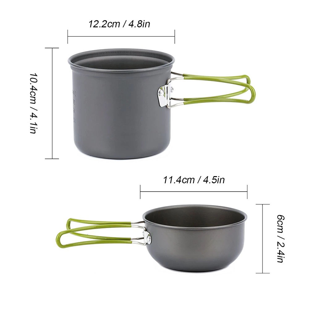 Camping Cookware Kit with Stov - đánh giá và giá Outdoor Camping Kitchen Set